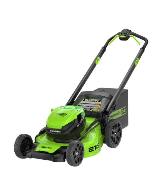 Greenworks 2541202 21-Inch 80-Volt Push Mower with Dual Battery Ports ...