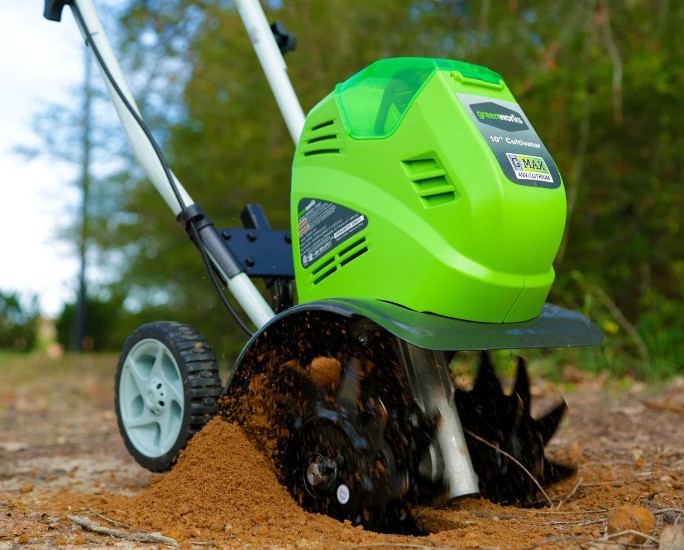 Greenworks 27062AVT 10-Inch 40Volt Cordless Cultivator - Tool Only at ...