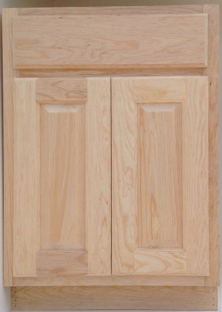 WOOD PRODUCTS MFG, INC WP-BC30 30-Inch Unfinished Pine 1-Drawer 2-Door ...