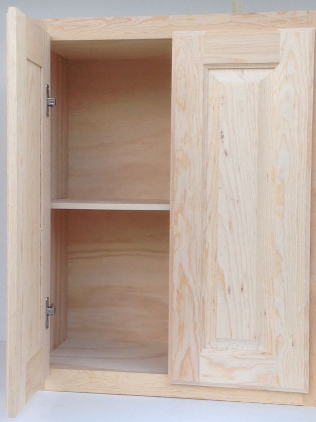 WOOD PRODUCTS MFG, INC WPWC30 30Inch X 30Inch Unfinished Pine 2Door