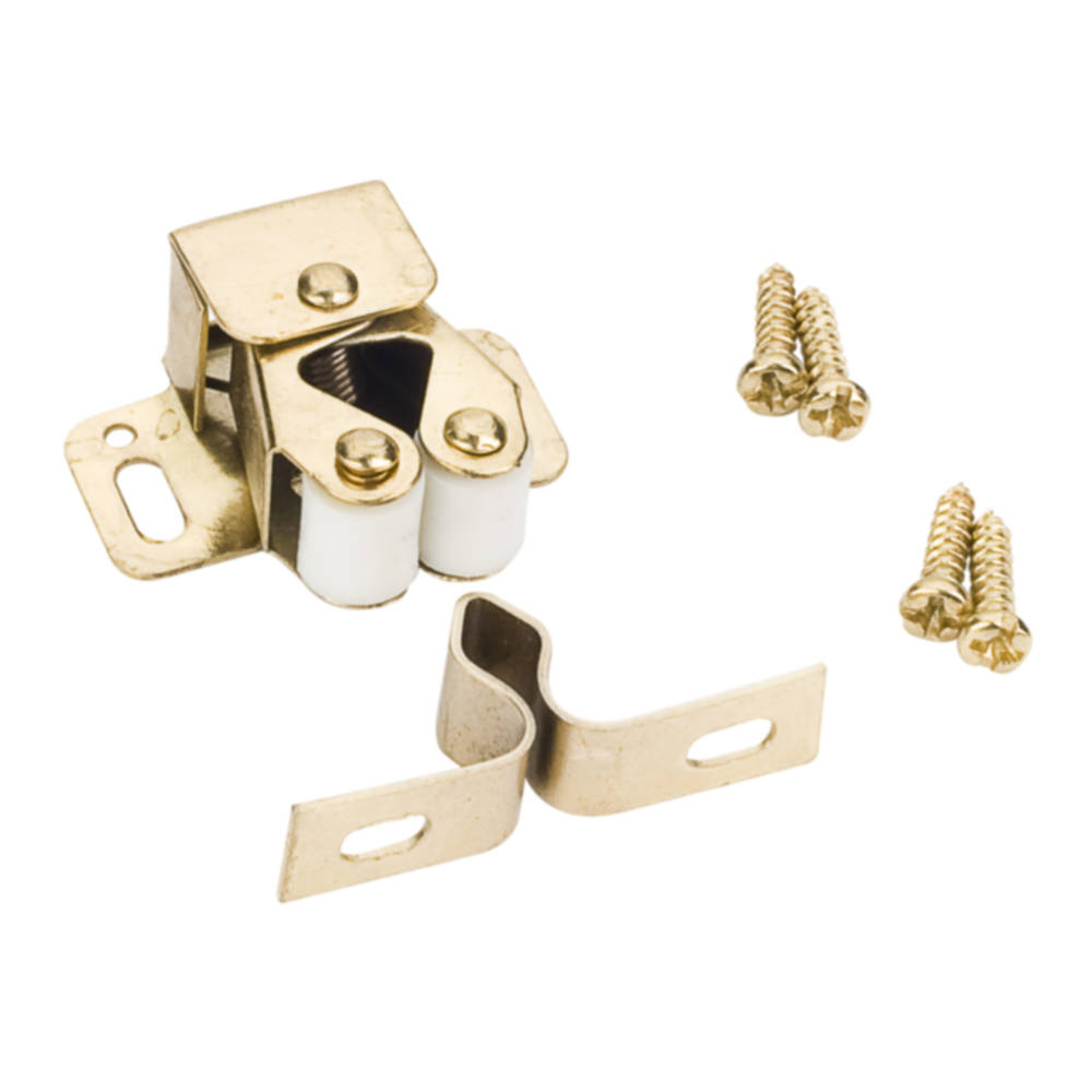 Hardware Resources RC01PB Polished Brass Double Roller Catch With