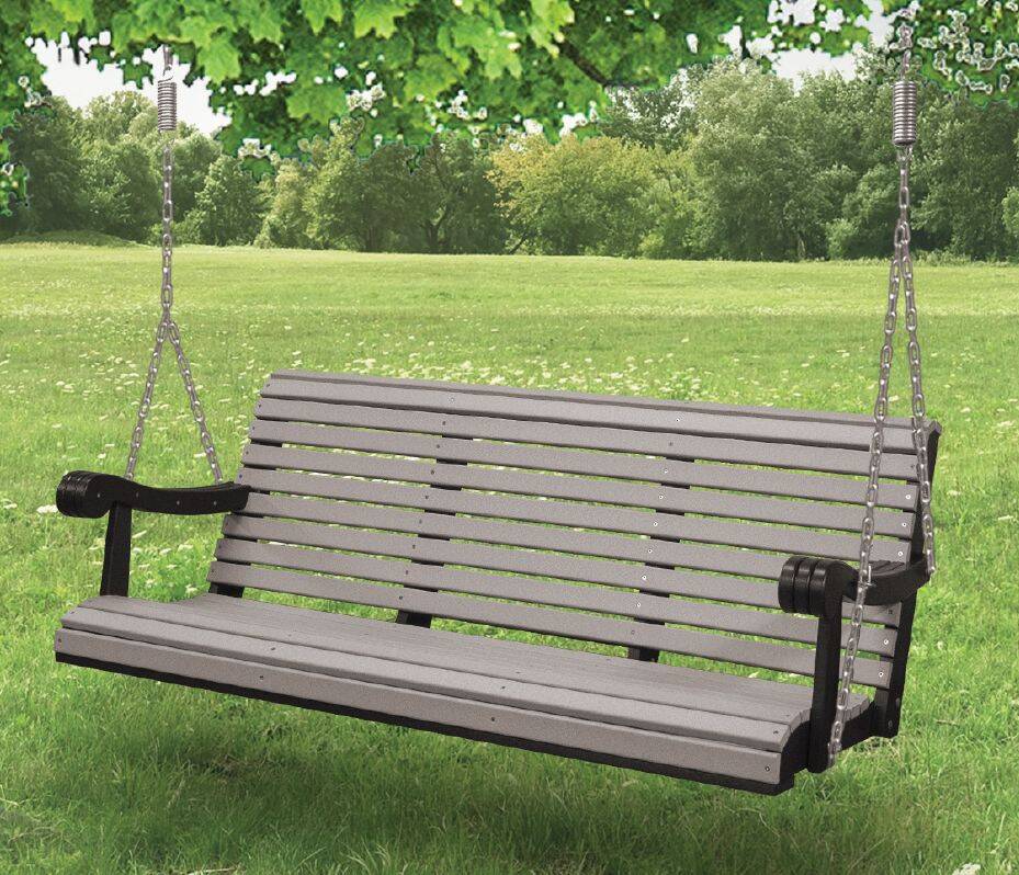 HERSHY WAY 73849 5-Foot Light Gray Grandpa Swing At Sutherlands