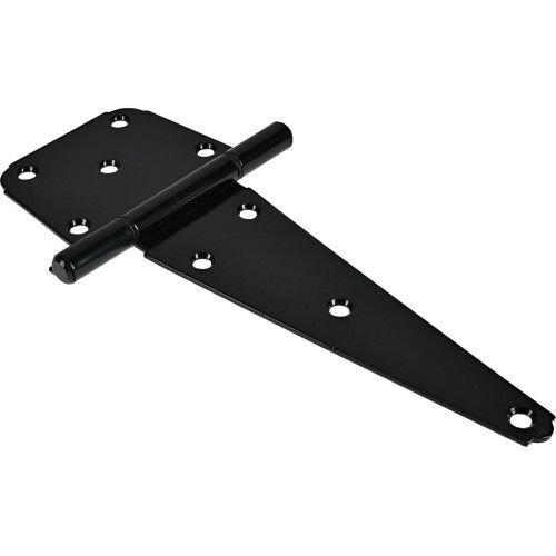 Hardware Essentials 851698 8-Inch Black Heavy Duty T-Hinge at Sutherlands