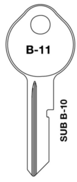 HILLMAN® 83220 B-11 Domestic And Import Automotive Key #5205554 at ...