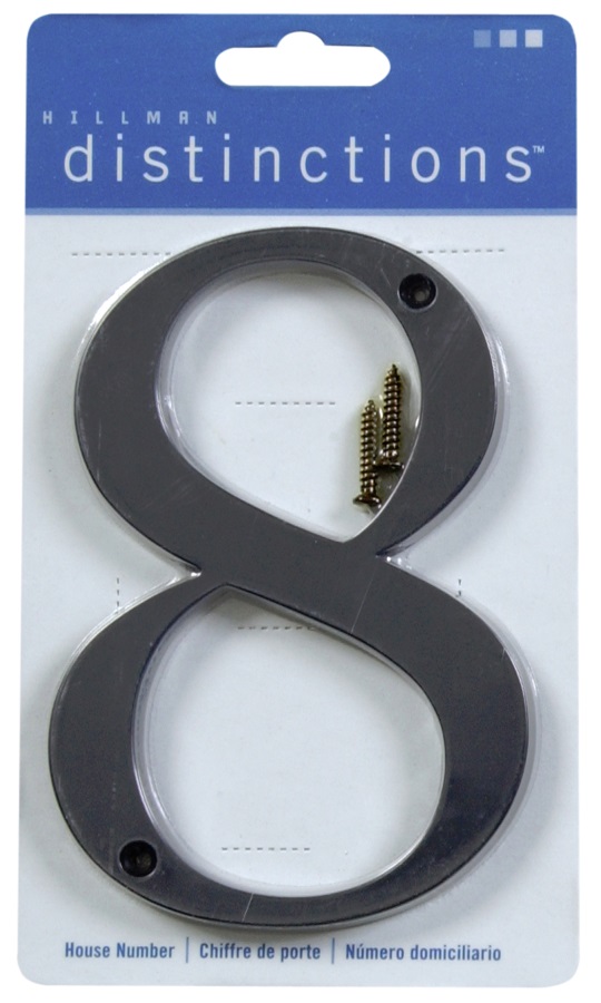 Distinctions 843148 Distinctions 8 4 In Black Flush Mount House Numbers At Sutherlands