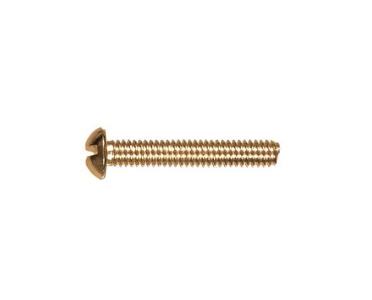 Hillman 2134 C 1 4 20 X Inch Brass Round Slotted Machine At Some Stock Photographs May Show Options That Are Not Included Please Check Product Description