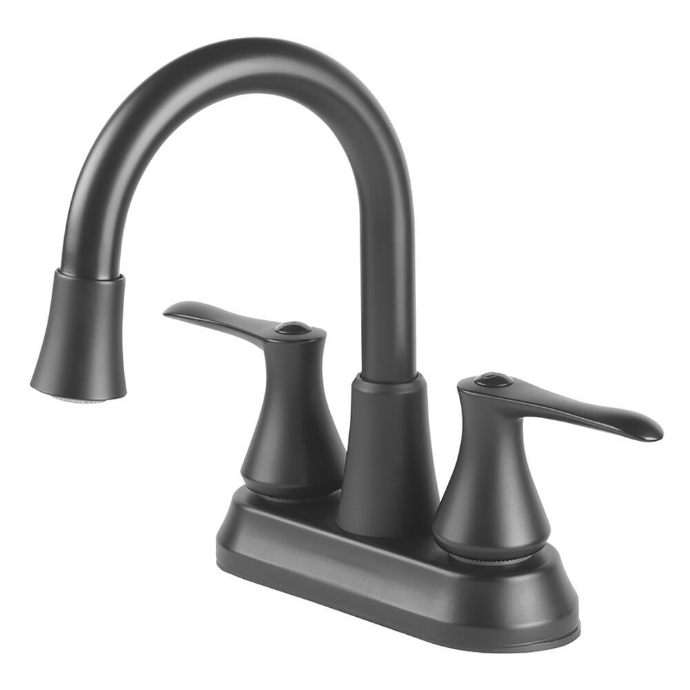 HOMEWERKS 21B42WYMBHWZ Matte Black 2Handle LED Bathroom Faucet at