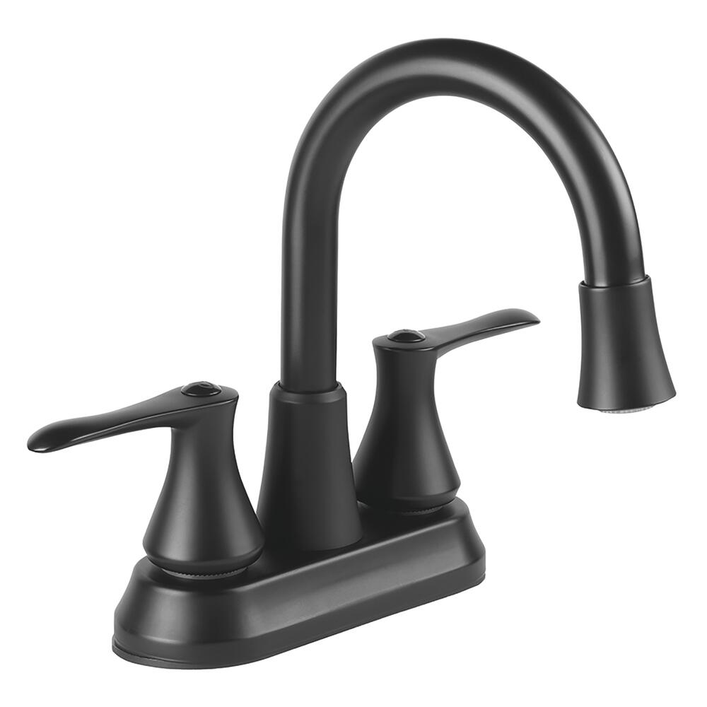 HOMEWERKS 21-B42WYMBHW-Z Matte Black 2-Handle LED Bathroom Faucet At ...