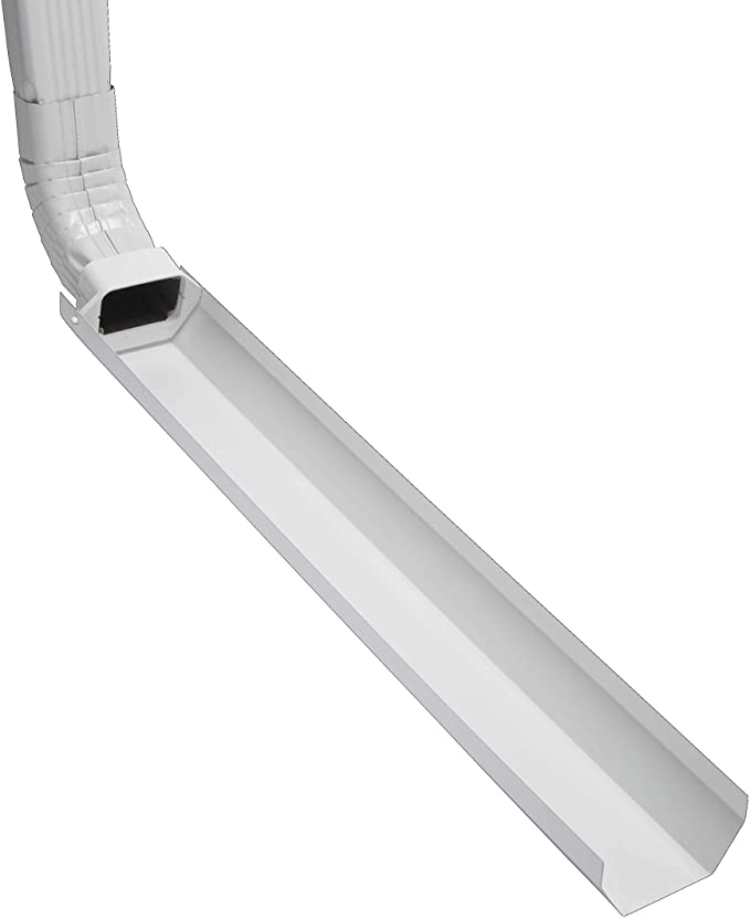 Amerimax 37030 30Inch White Vinyl Flip Up Downspout Extension at