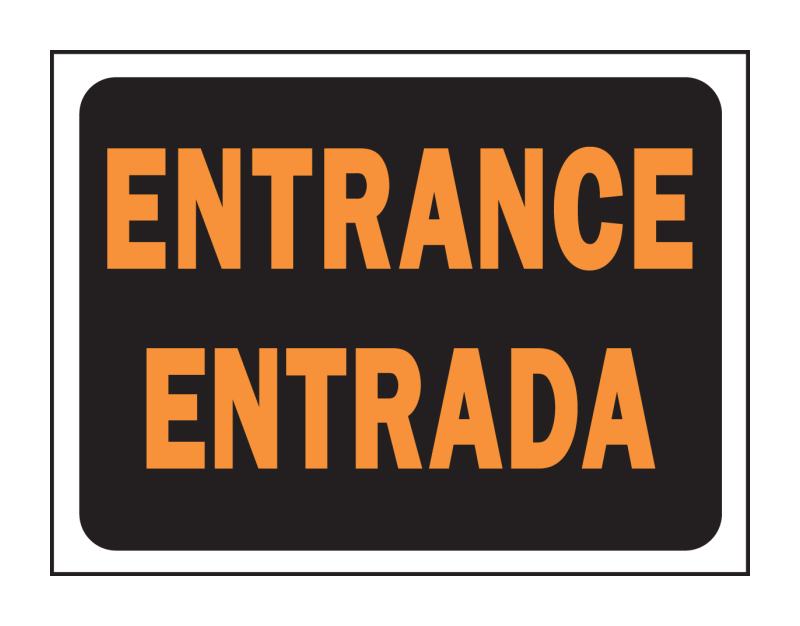 HYKO 3061 English/Spanish Sign Entrance at Sutherlands
