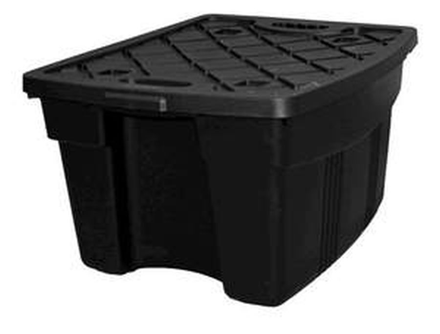 Incredible Solutions 27500 27Gallon Black Tough Box Storage Tote at