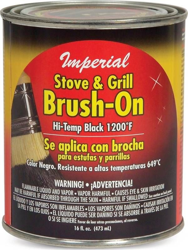 Imperial CH0134 16Fl. Oz. HiTemperature Stove And Grill BrushOn Stove And Grill Paint at