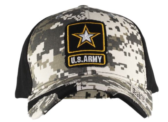 JWM 40364 United States Army Digital Camouflage Distressed Cap