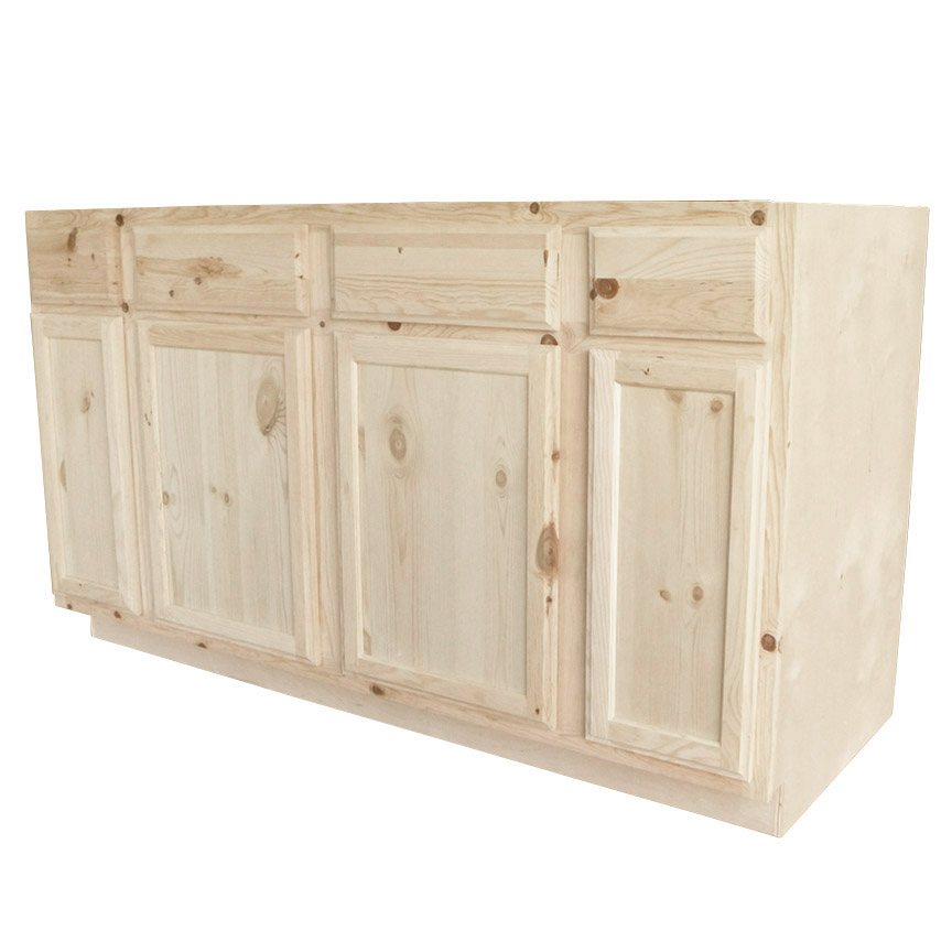 Unfinished deals pine sideboard