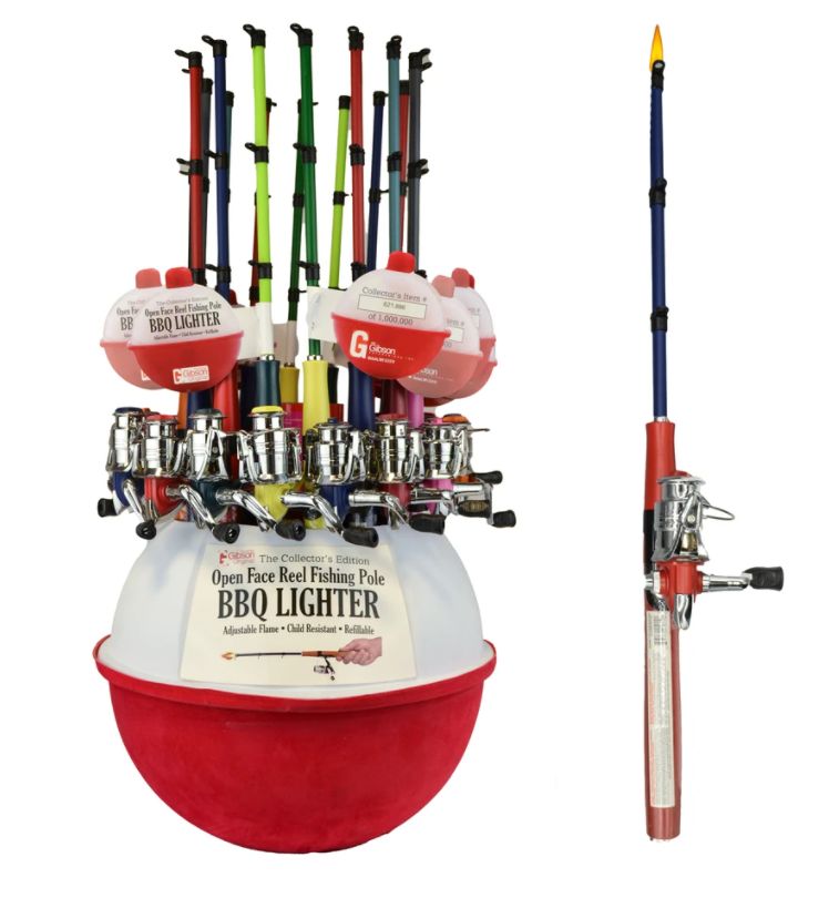John Gibson 21277 18-Inch Open Face Reel Fishing Pole Barbeque Lighter at  Sutherlands