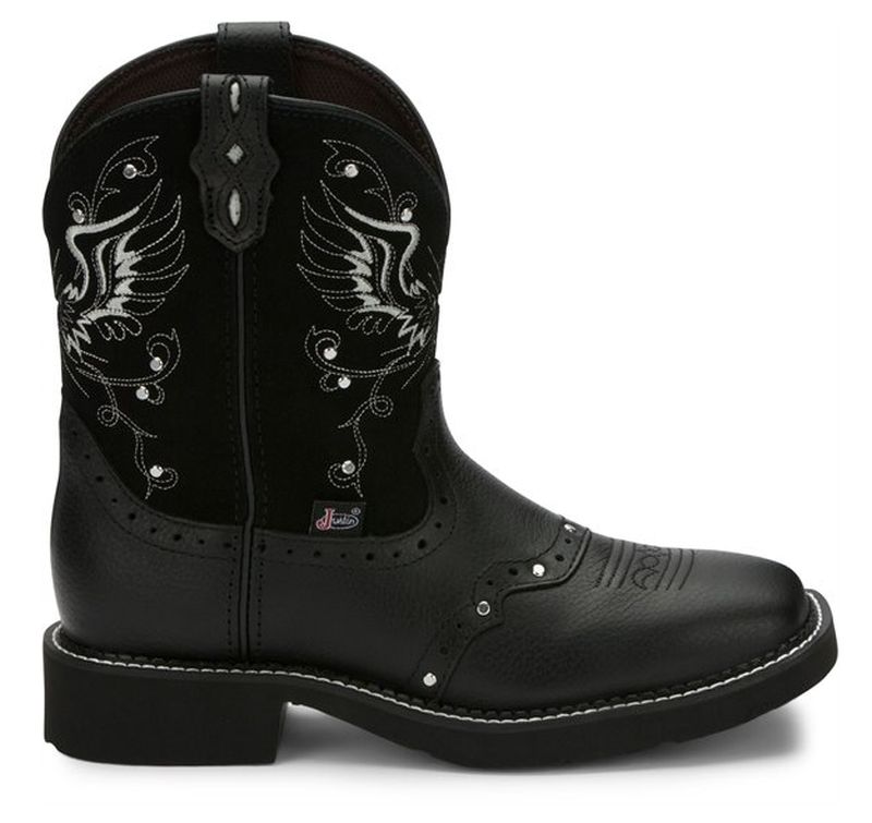 Justin Boots GY9977 Womens Size 6.5b 8Inch Mandra Black Gypsy Cowboy