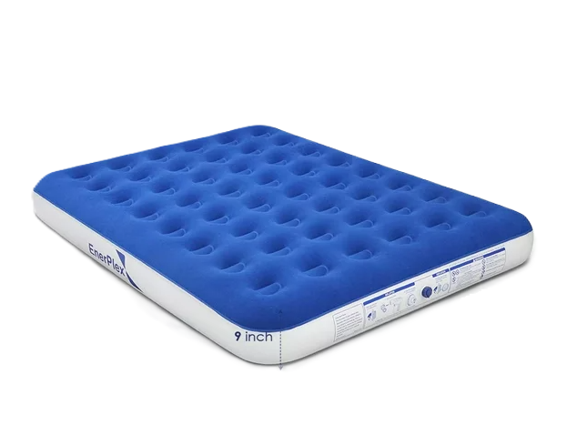 EnerPlex B07S6SXP6 Enerplex Queen Single High Blue & White Never-Leak ...