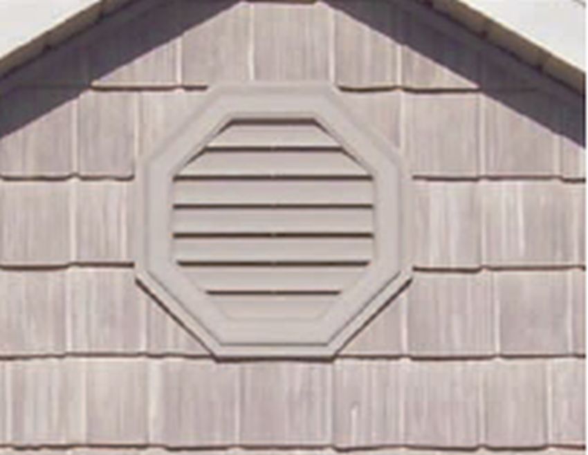 Kaycan 508195 22Inch Khaki Octagon Gable Vent at Sutherlands