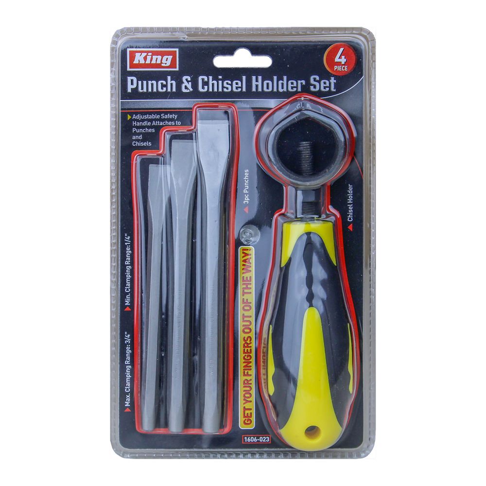 King 16060 4Piece Chisel And Punch Set With Holder at Sutherlands