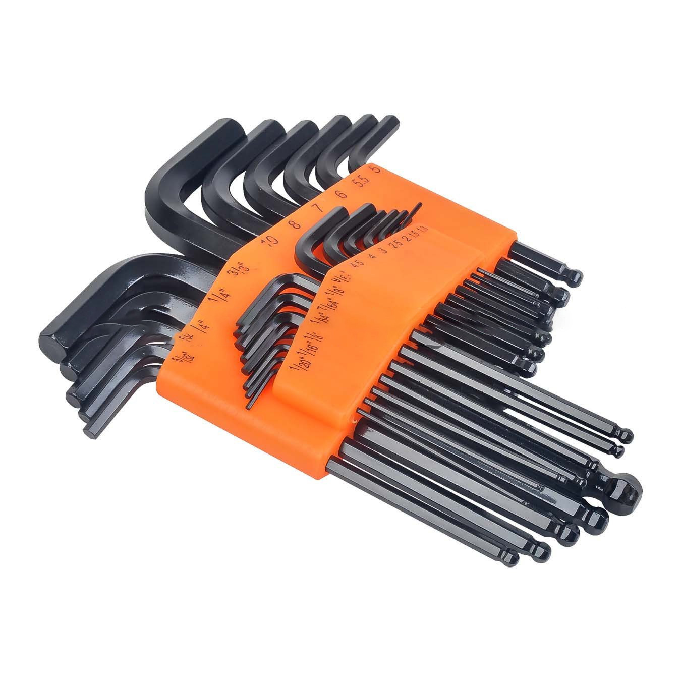 King 0521 0 25 Piece SAE Metric Hex Key Set At Sutherlands
