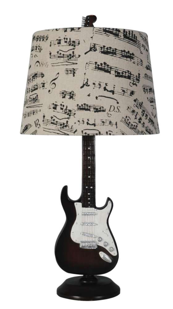Lamps Per Se Lps 084 24 Inch Polyresin Guitar Table Lamp At Sutherlands Lamps Per Se Lps 084
