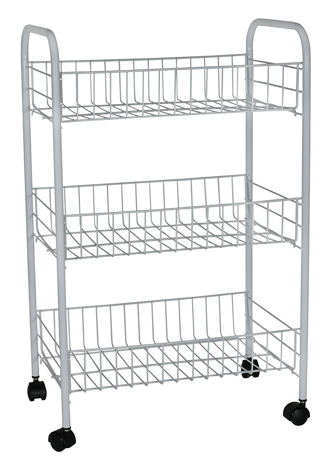 Rubbermaid 82000 White 3-Tier Rolling Cart at Sutherlands