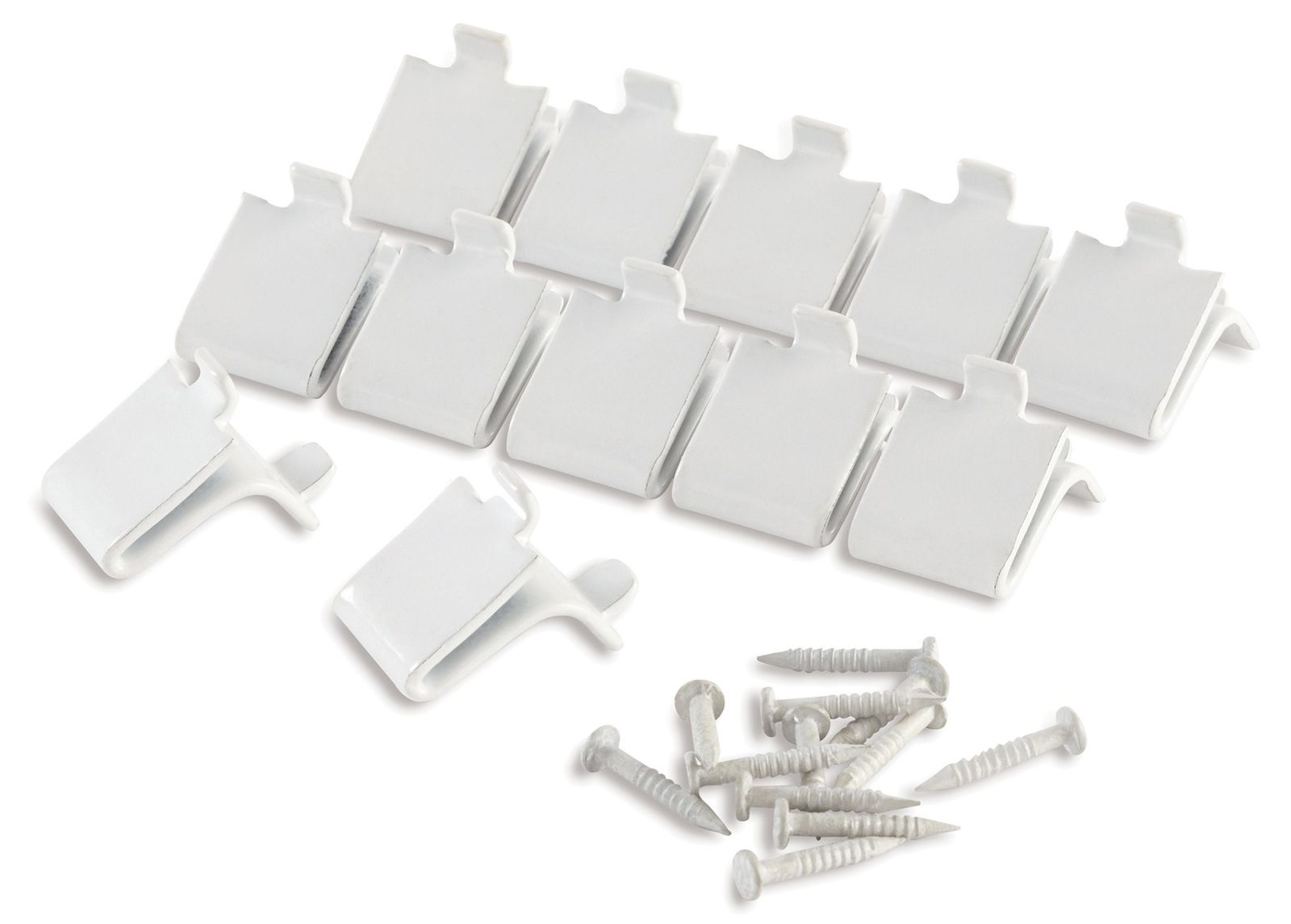 Rubbermaid FG4C2502WHT White Shelf Support Clips, 12Pack at Sutherlands