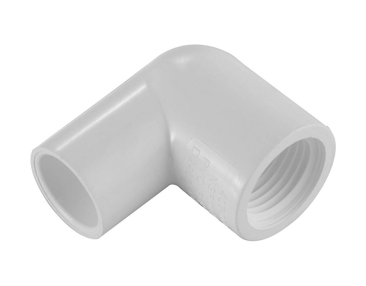 LESSO 407-131 1 in. Socket x 3/4 in. FIPT PVC Reducing ELL Elbow ...