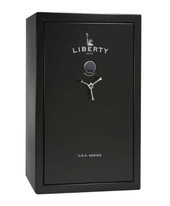 LIBERTY SAFE US48BKE60E 601/2 x 42 x 22Inch Black Usa Series 48 Gun