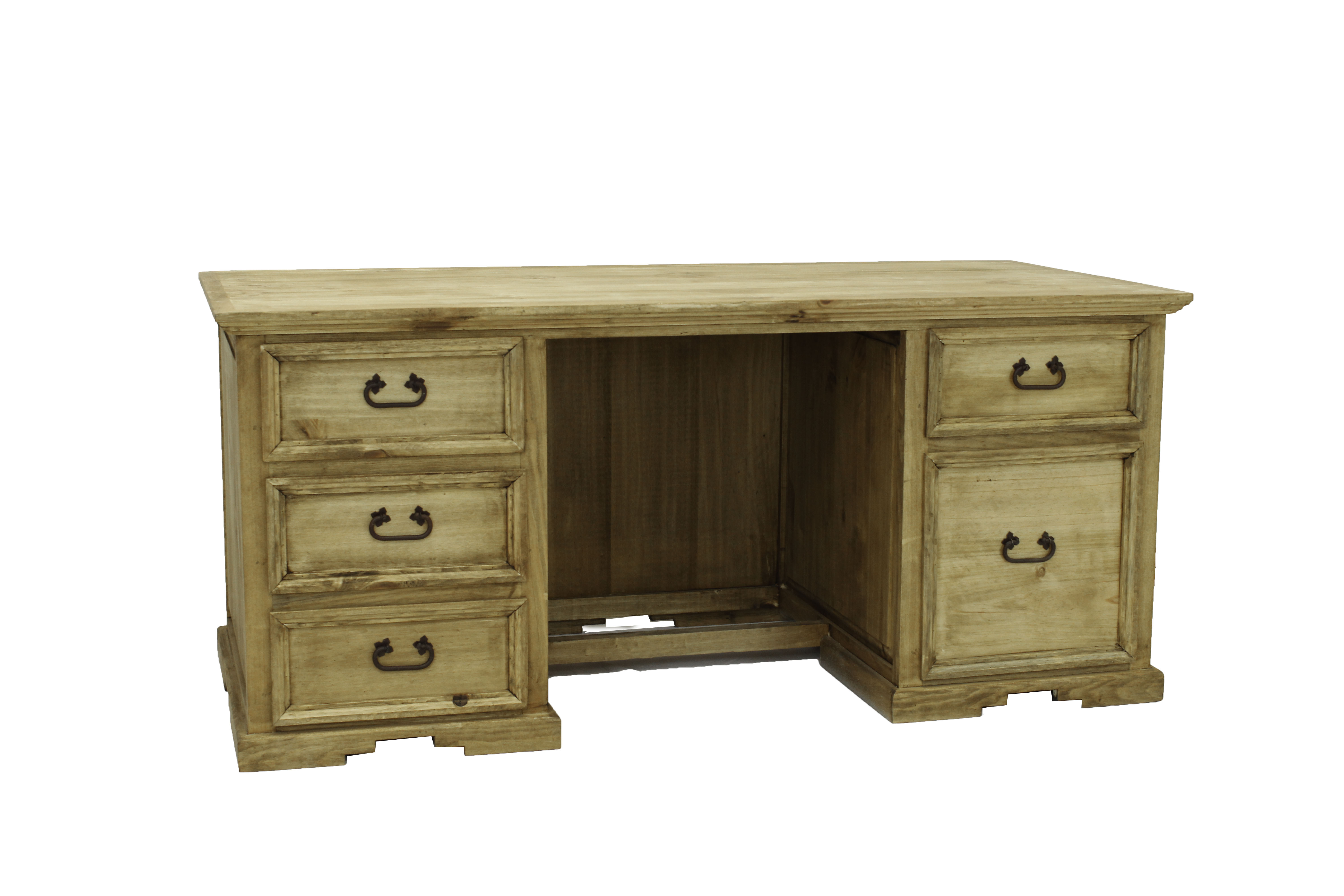 LMT Imports ZZSANAGESC026 Honey Executive Desk at Sutherlands