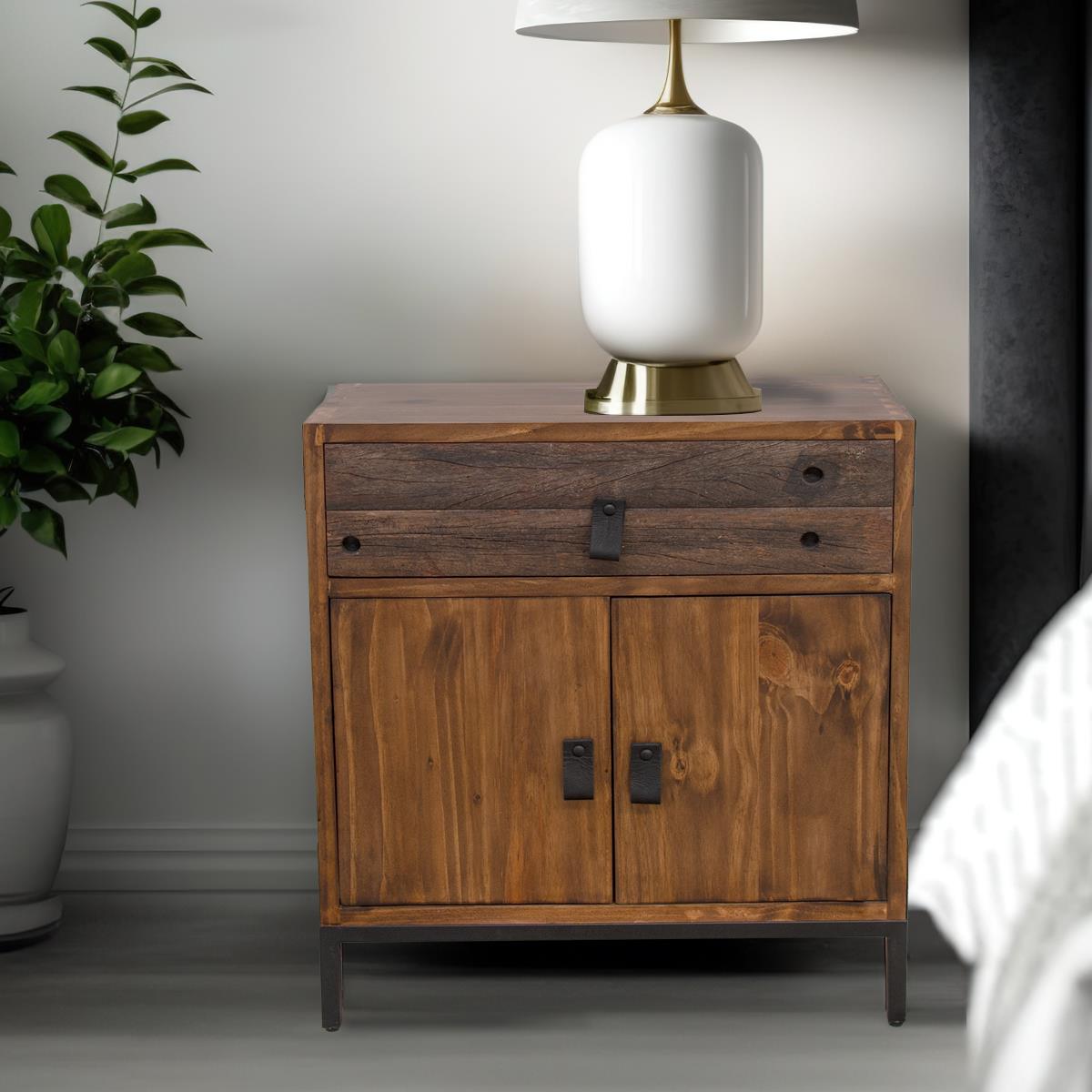 LMT Imports BUR113MGDARK Riverside Dark Walnut Nightstand at Sutherlands