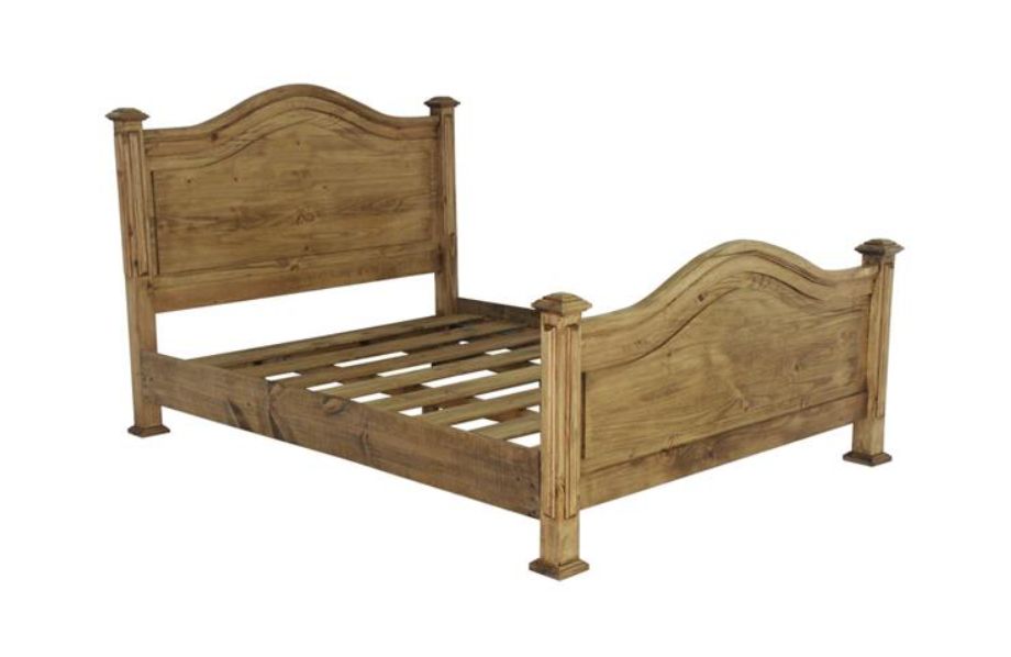 Honey Pine Queen Bed Frame Hanaposy