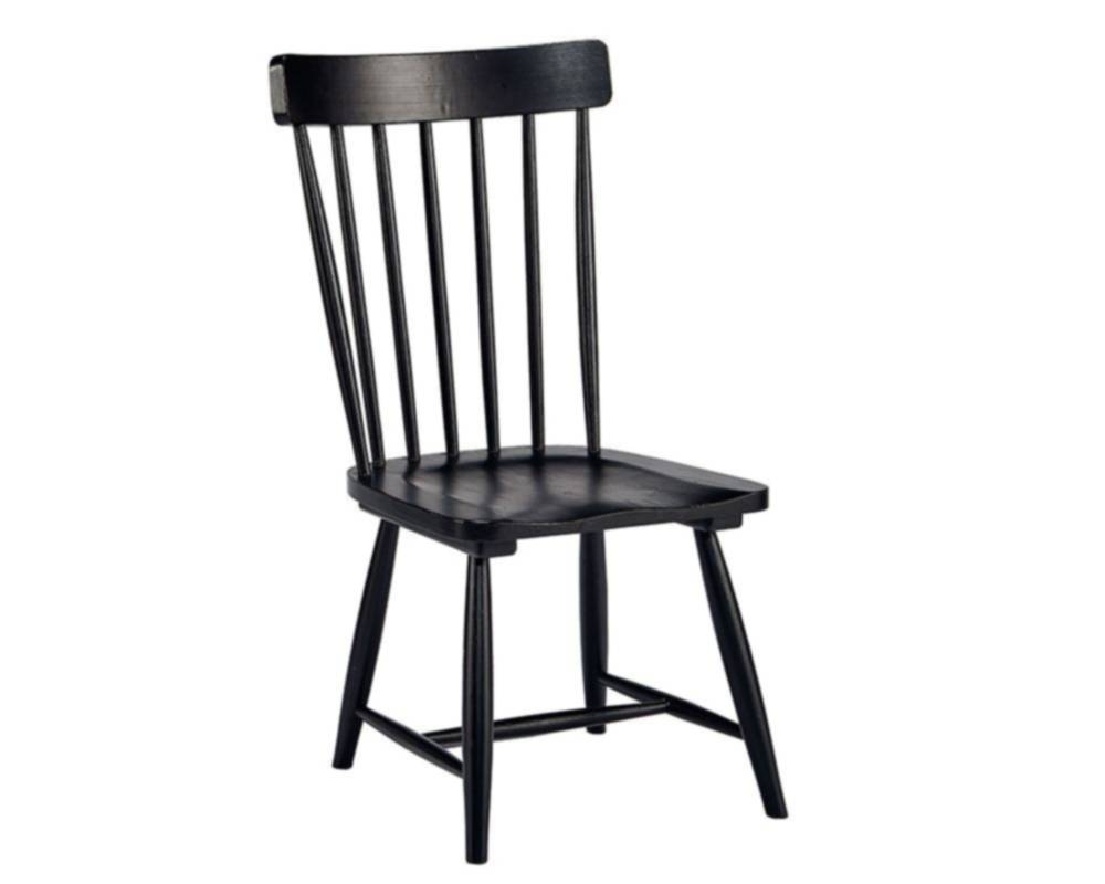 Magnolia Home 6010104C Black Spindle Back Side Chair at