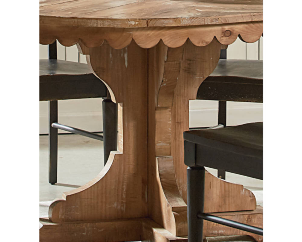 magnolia top tier pedestal table