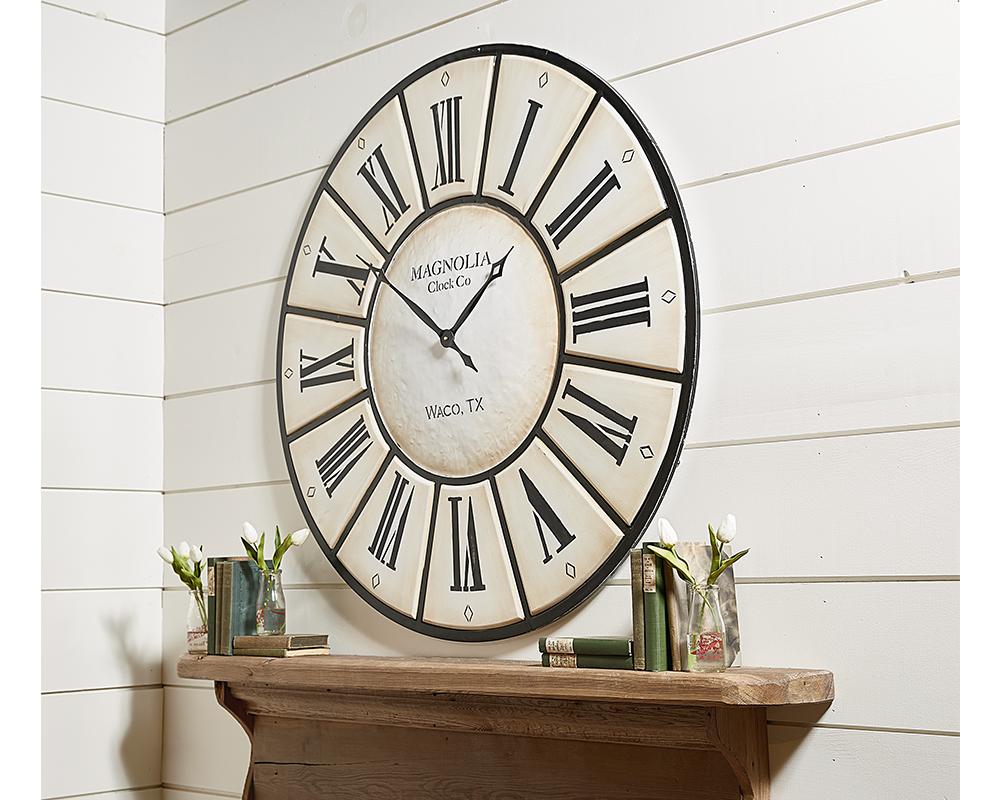 Magnolia Home 90901540 Ivory Village Clock at Sutherlands