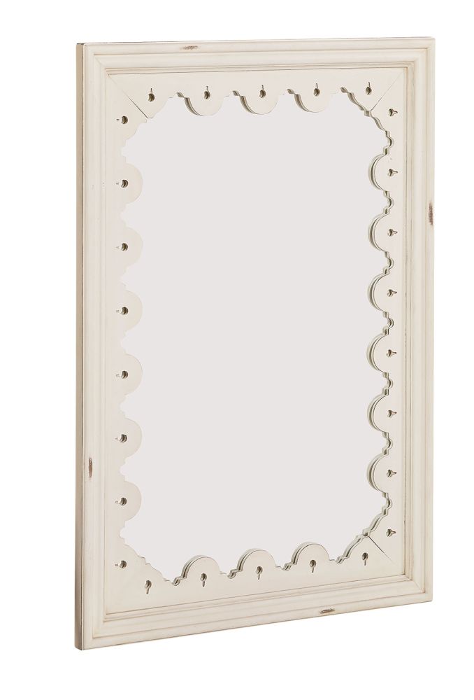 Antique White Tracery Wall Mirror