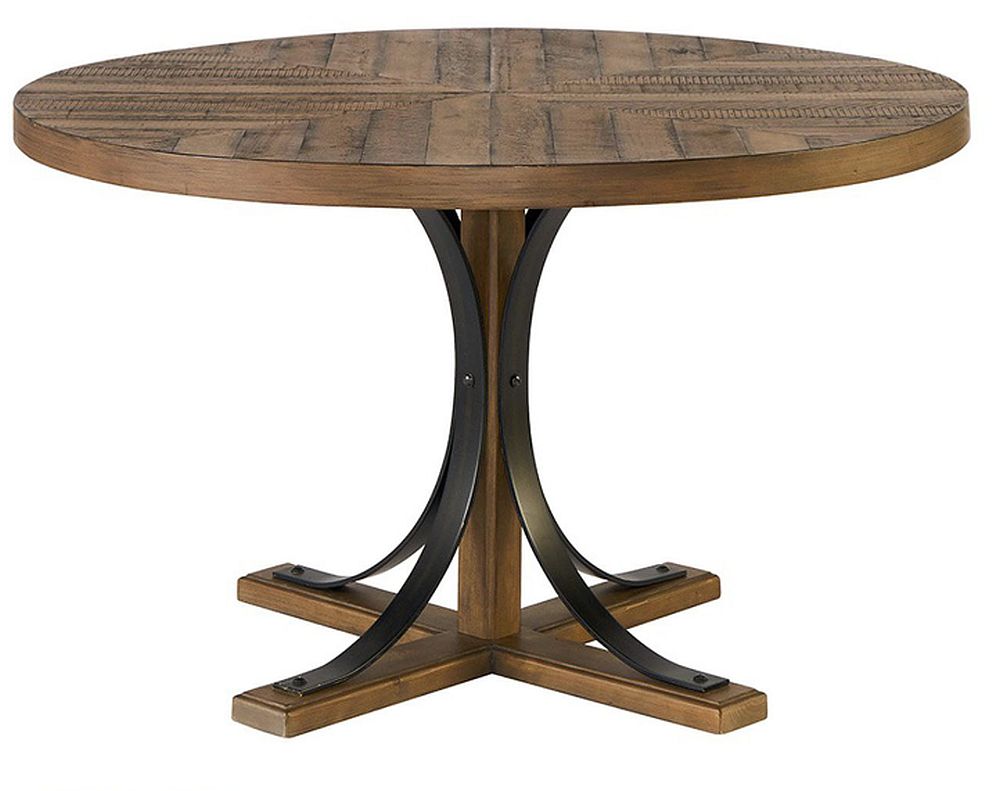 magnolia home furniture iron trestle dining room table