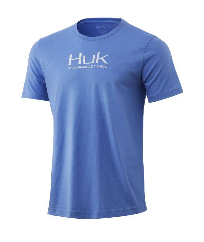 HUK H1000307 426 Men's X-Large Blue Heather Performance Fishing Short Sleeve  T-Shirt at Sutherlands