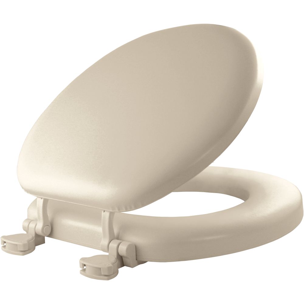 Mayfair 13EC006 Round Cushioned Vinyl Soft Toilet Seat Bone at Sutherlands