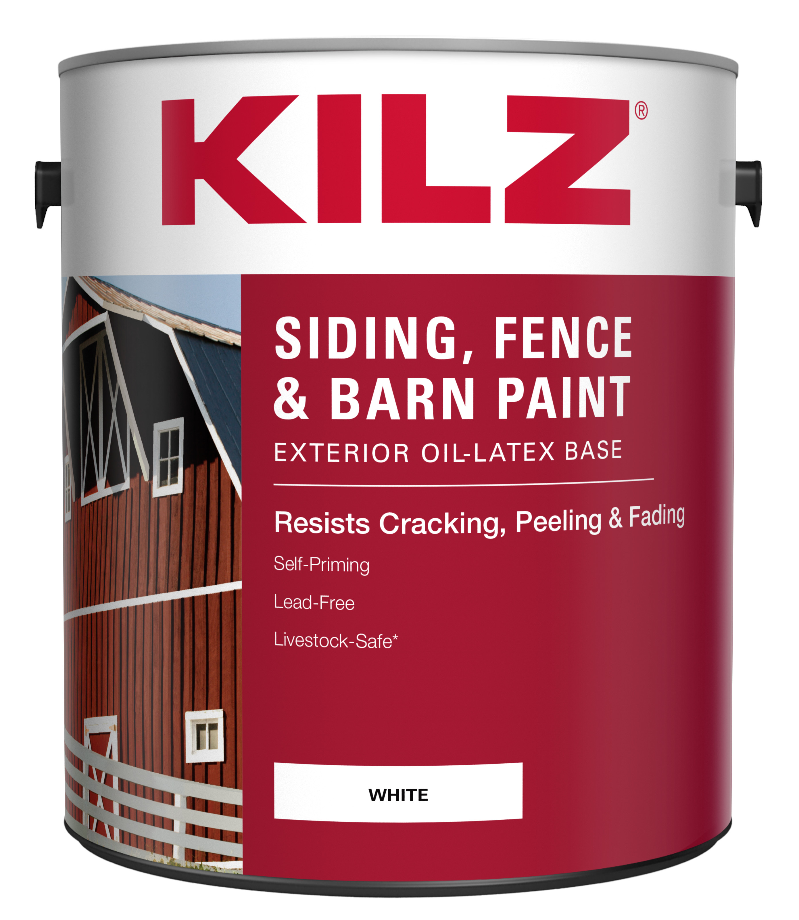 KILZ 10211 1Gallon White Siding Fence And Barn Paint at Sutherlands