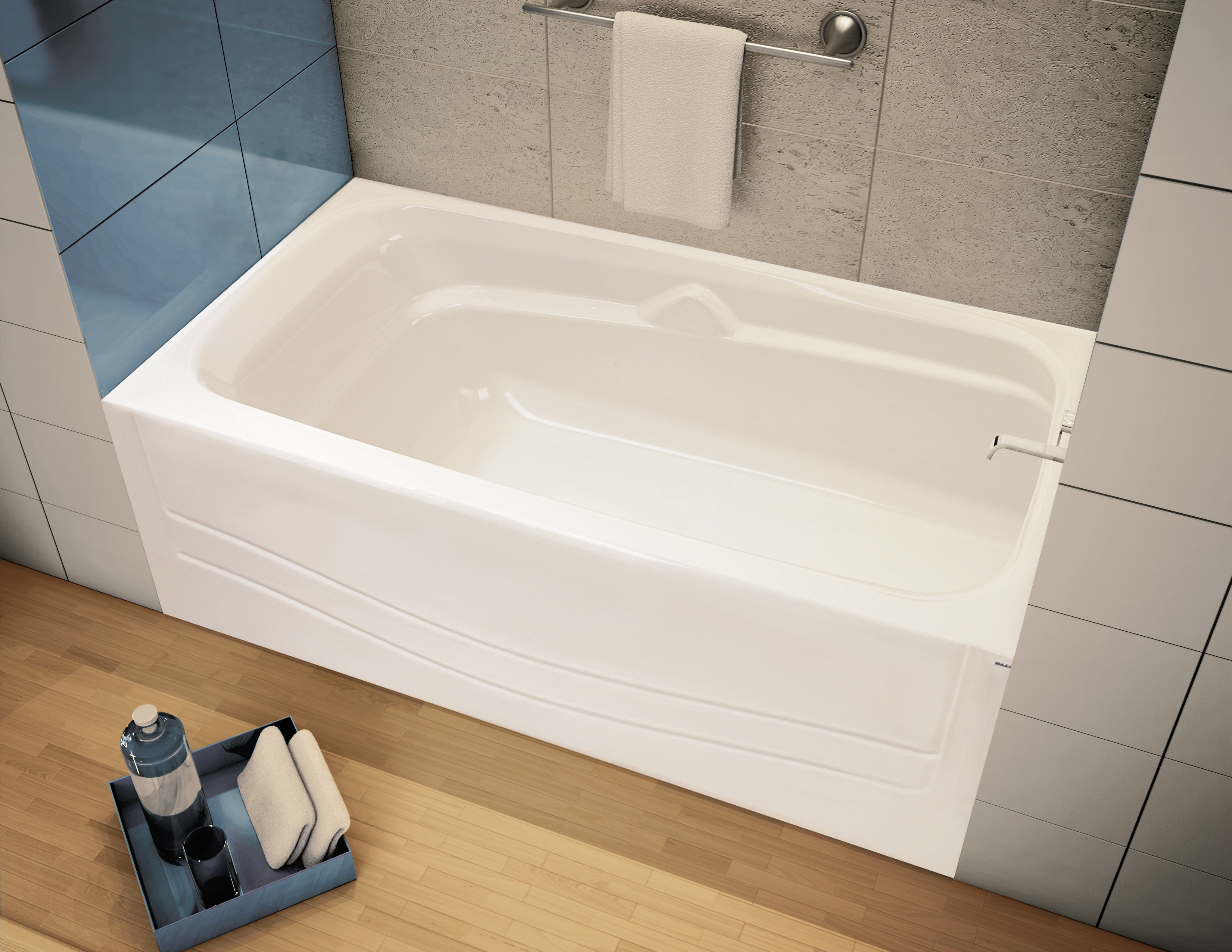 MAAX 102576000002002 60 x 30 x 21Inch White RightHand Avenue