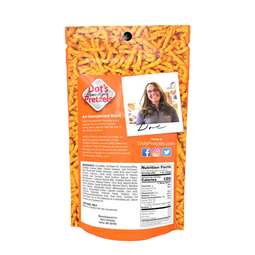 Dot's Homestyle Pretzels 6006 101/2Ounce Dots Homestyle Baked Cheese