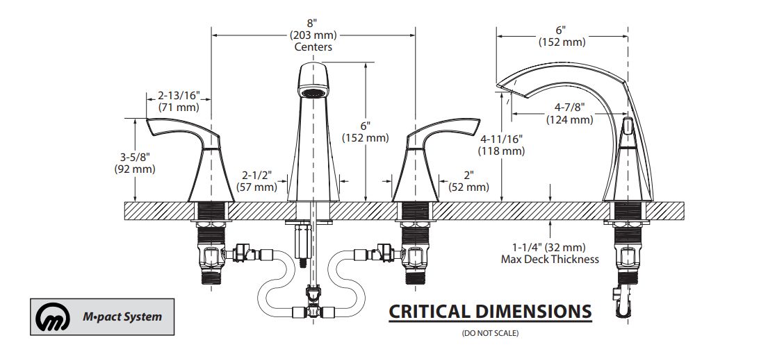 Moen® 84504BL Matte Black Lindor™ 2Handle HighArc Bathroom Faucet at Sutherlands