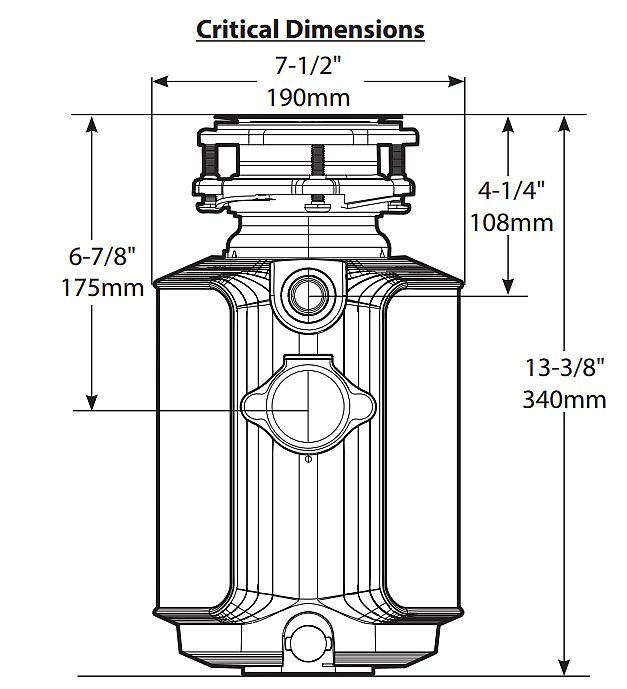 Moen® GX50C 1/2HP The Prep™ GX Series Garbage Disposal at Sutherlands