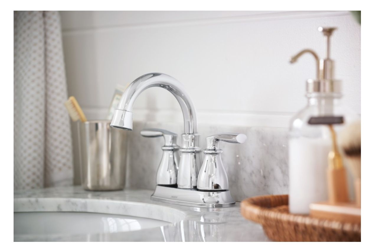 Moen® 84537 Chrome Hilliard® 2Handle HighArc Bathroom Faucet at