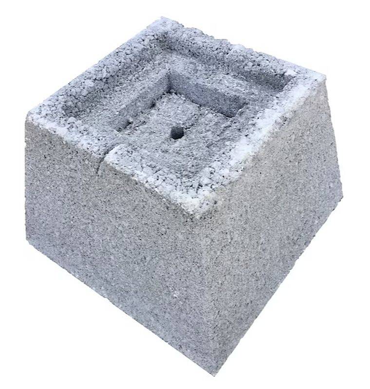 Midwest Block & Brick MBP8110002 11 X 11 X 8Inch Concrete Deck Block