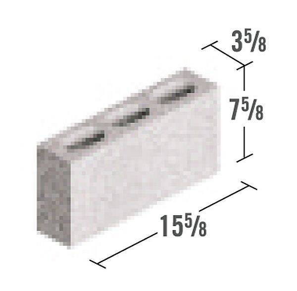 Midwest Block & Brick MBH04RN00000 4 X 8 X 16Inch Hollow Normal Weight
