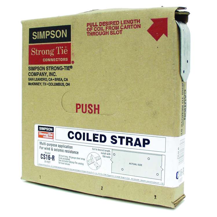 Simpson Strong-Tie CS16-R 16-Gauge 25-Foot Coiled Strap at Sutherlands