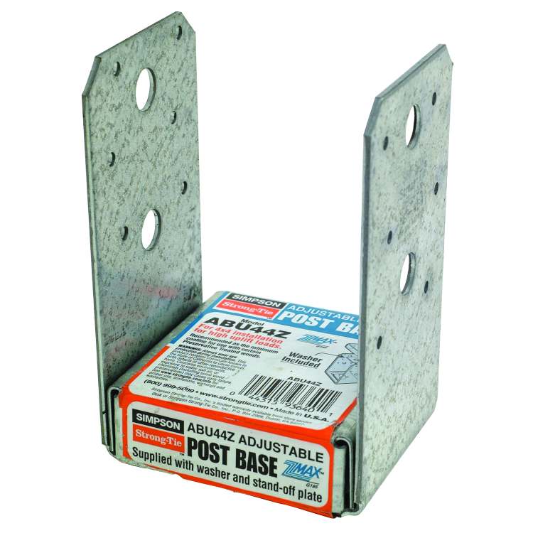 Simpson Strong Tie Pb Zmax Galvanized Non Standoff Base For 4x4 - www ...