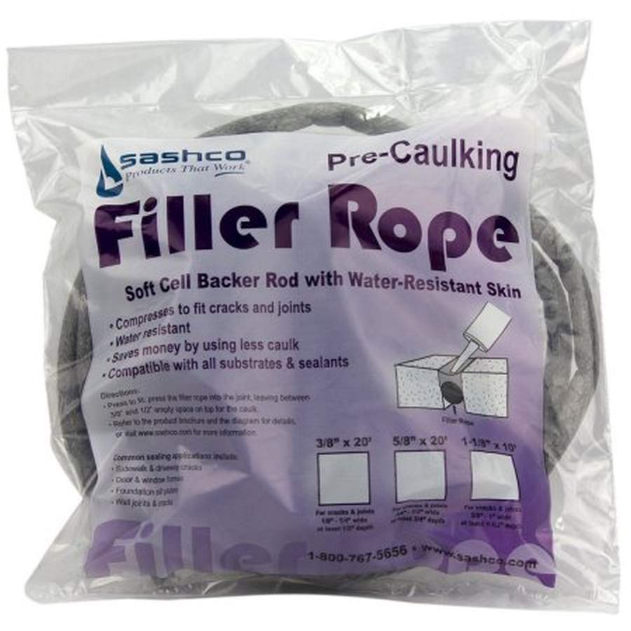 1/4 x 100 Grey Pre-Caulking Filler Rope Backer Rod Roll 100 Length x 1/4 Width 